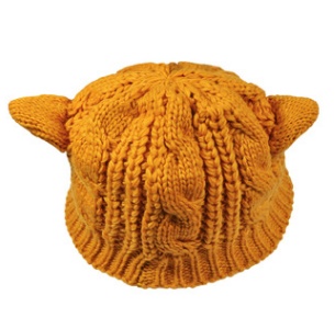 Hand Made 3D Cute Knitted Cat Ear Beanie Cap for Winter - Image 8
