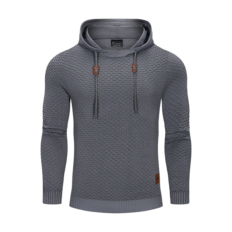 3D Pattern Outdoor Sports Elastic Men Hoodies Solid Color Casual Hoodies - Image 10