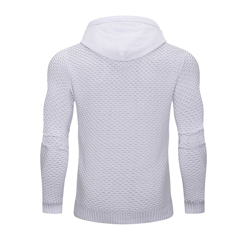 3D Pattern Outdoor Sports Elastic Men Hoodies Solid Color Casual Hoodies - Image 3