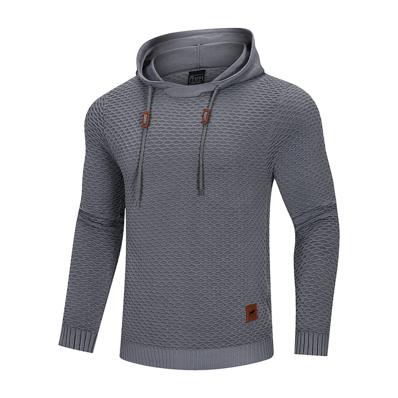 3D Pattern Outdoor Sports Elastic Men Hoodies Solid Color Casual Hoodies - Image 11