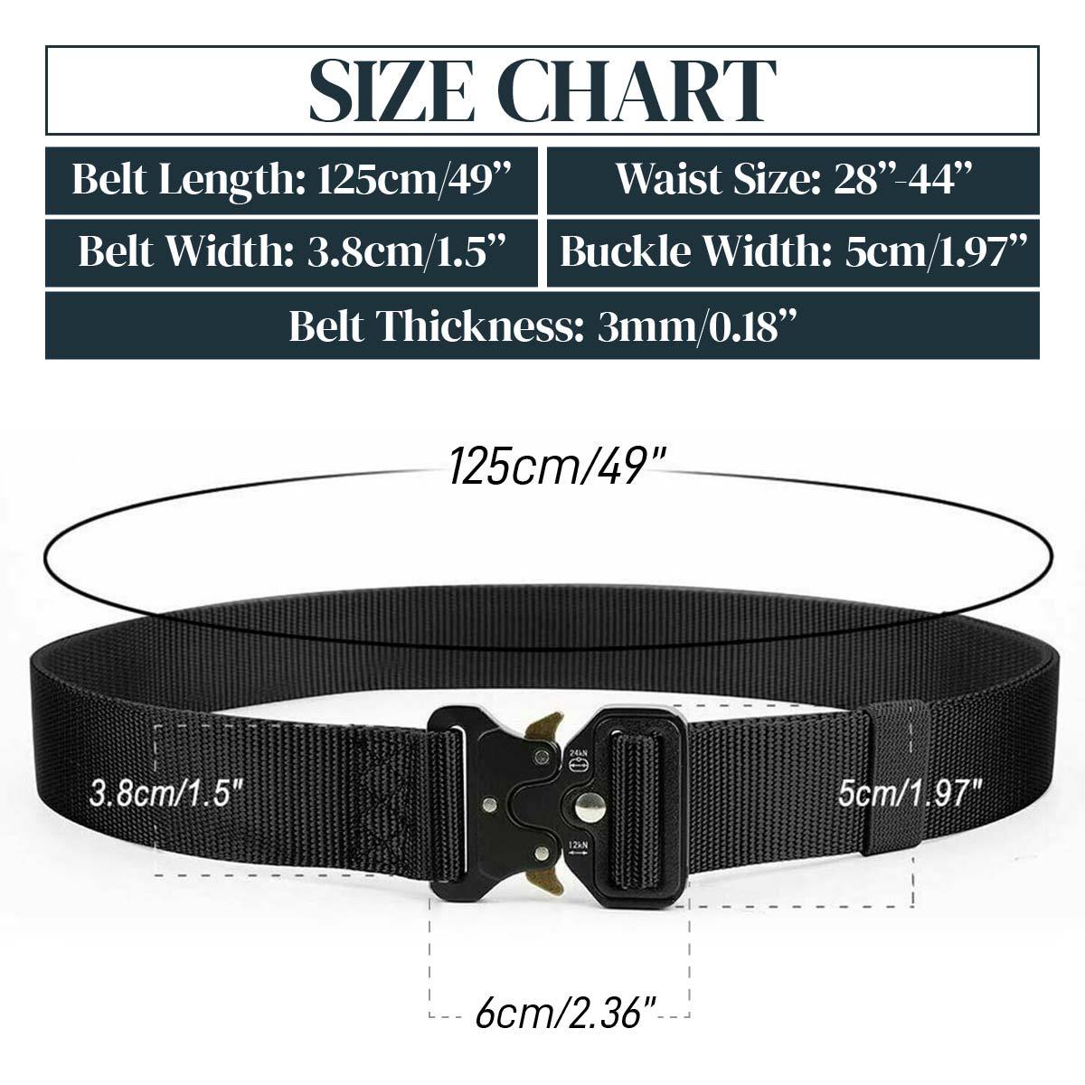 Men Outdoor Multi-function Nylon Military Tactical Adjustable Quick Release Belt - Image 4