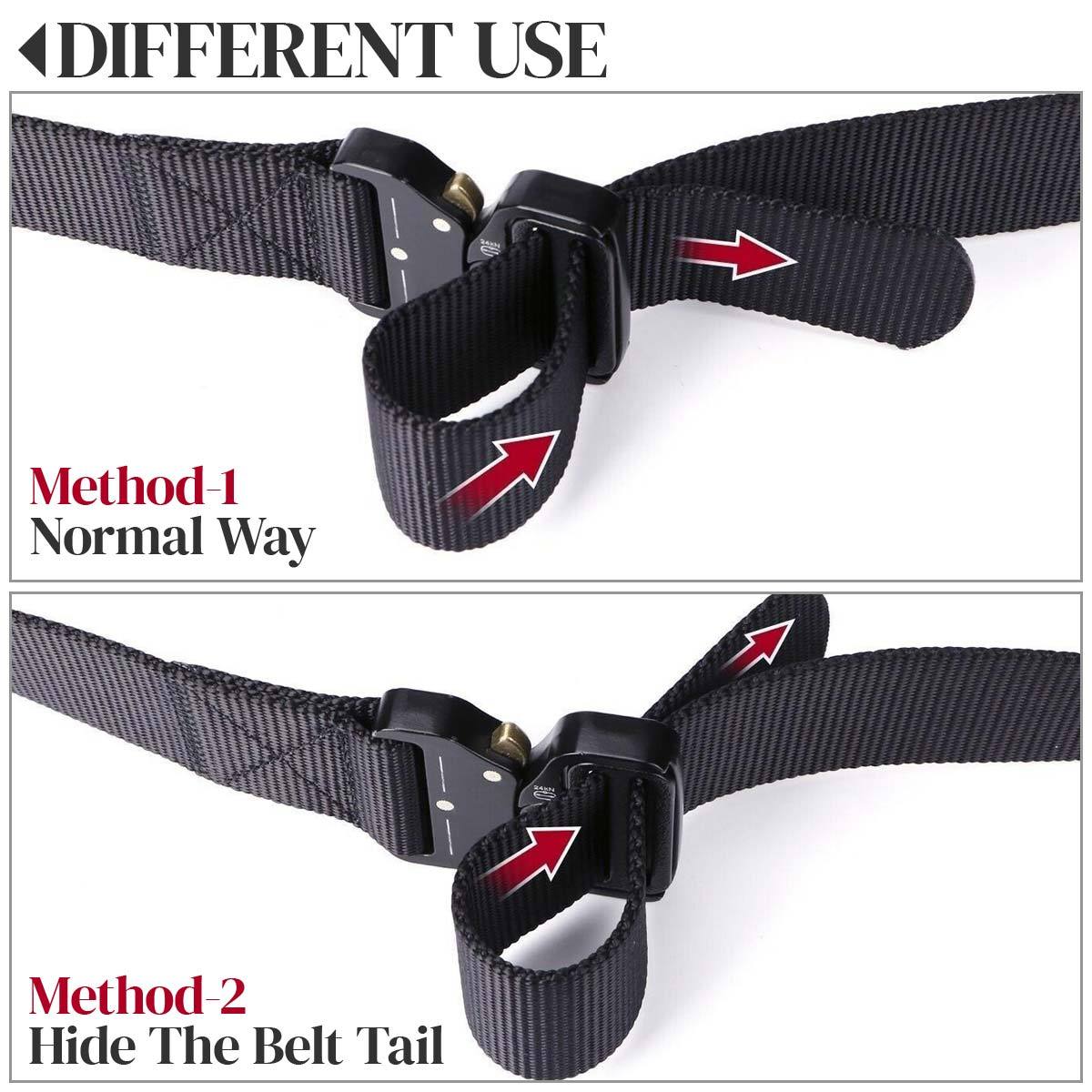 Men Outdoor Multi-function Nylon Military Tactical Adjustable Quick Release Belt - Image 3
