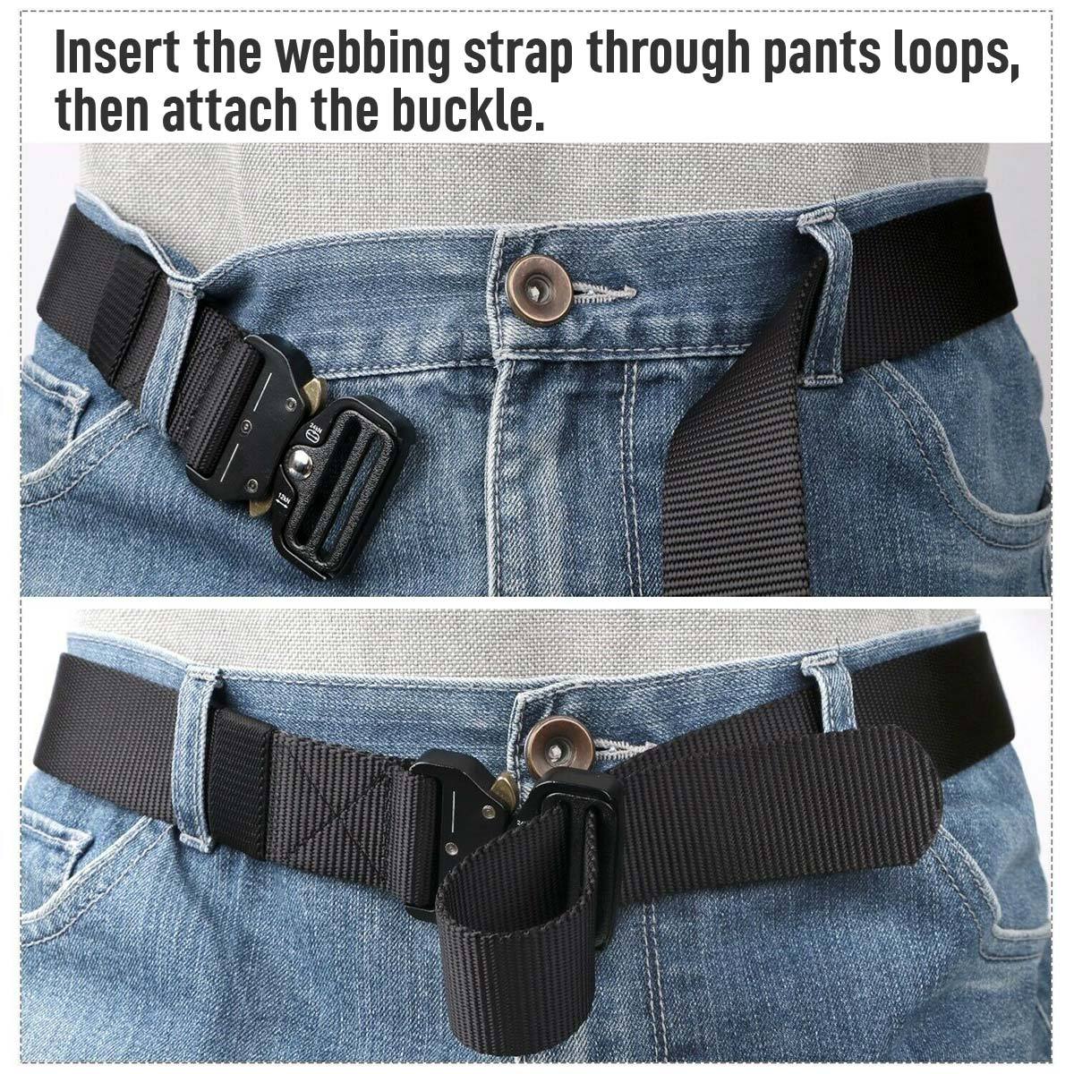 Men Outdoor Multi-function Nylon Military Tactical Adjustable Quick Release Belt - Image 7