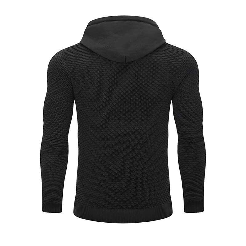 3D Pattern Outdoor Sports Elastic Men Hoodies Solid Color Casual Hoodies - Image 6