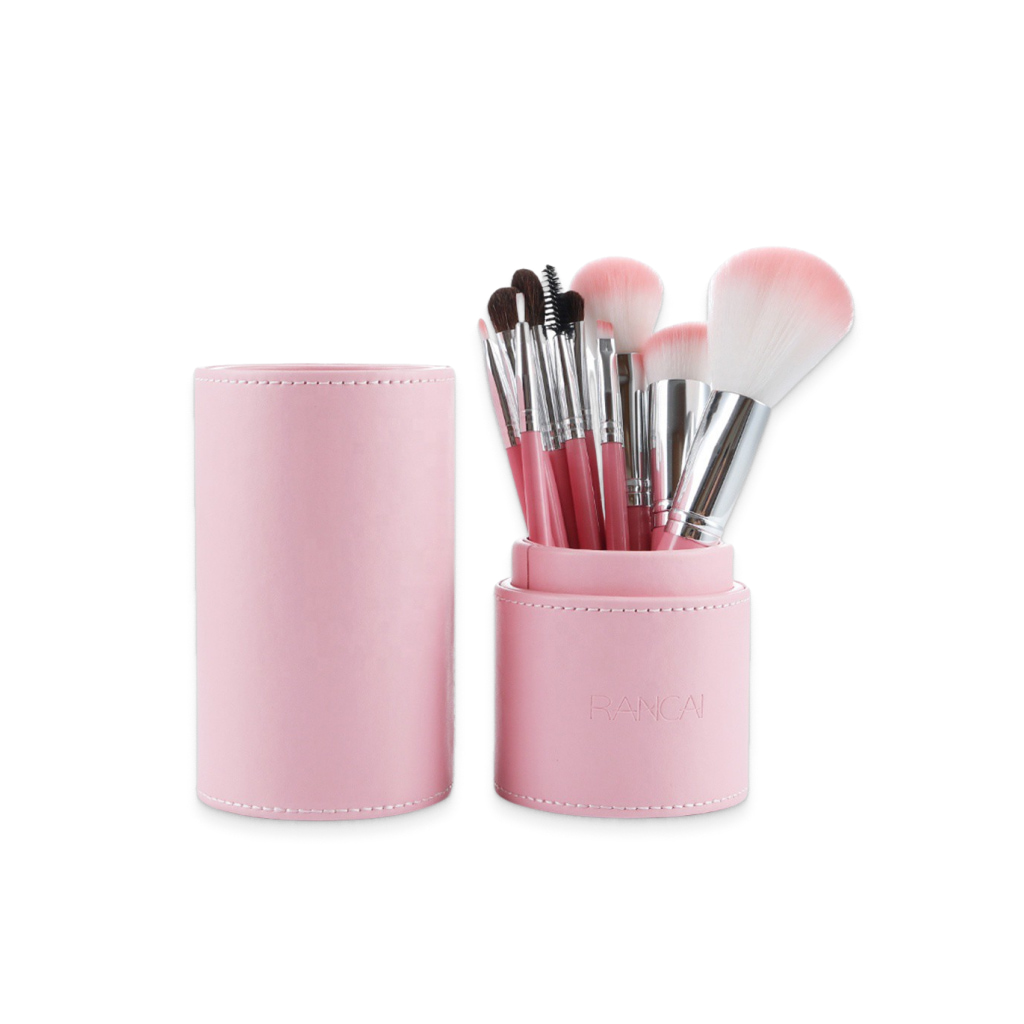 10-Piece Pink Makeup Brush Set - Image 2