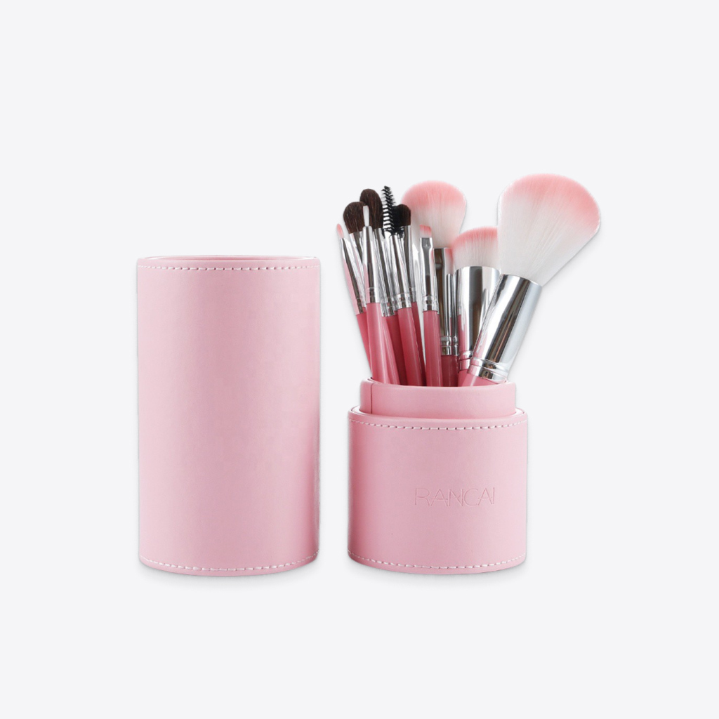 10-Piece Pink Makeup Brush Set