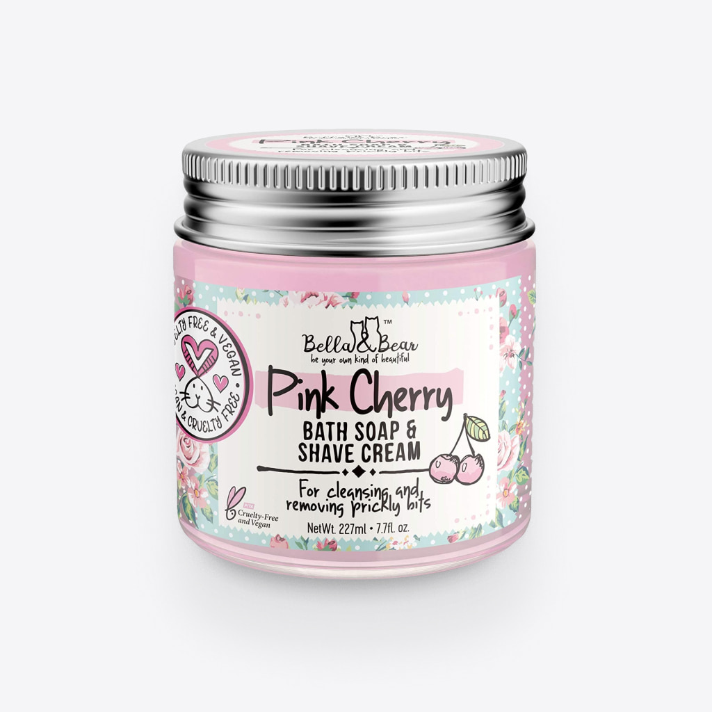 Pink Cherry Whipped Bath Soap & Shave Cream